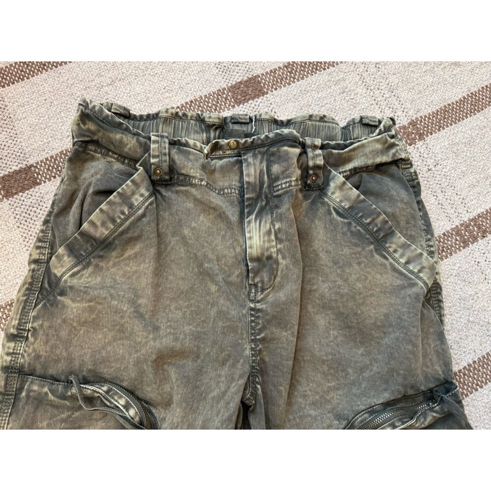 We The Free People Can’t Compare Slouch Pants Large Army Green Cargo - Picture 5 of 11